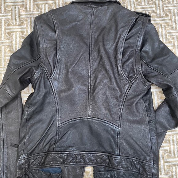 Treasure & Bond leather jacket with removable sleeves - Picture 5 of 6